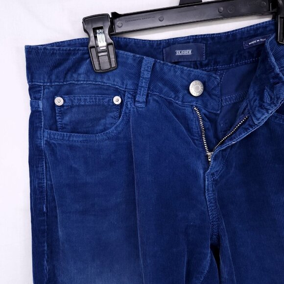 CLOSED Corduroy Jeans Womens 25 Blue Skinny Leg Low Rise Made in Italy Pants - Picture 5 of 13